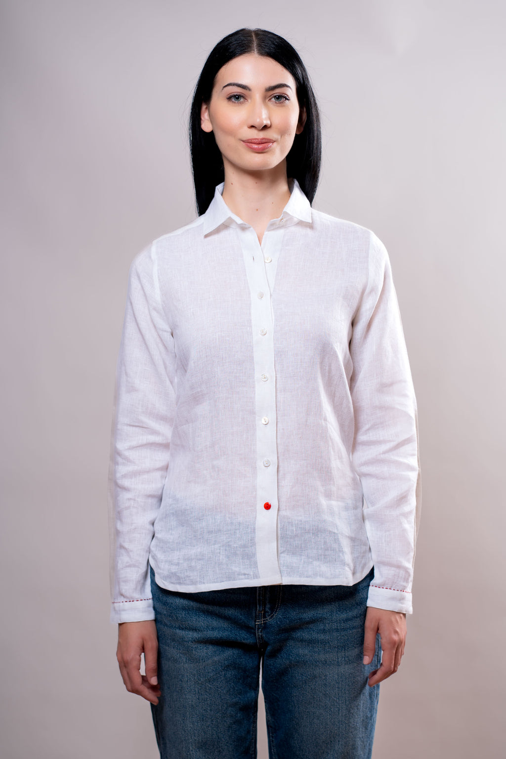 Camicia Donna Bianca bassotto