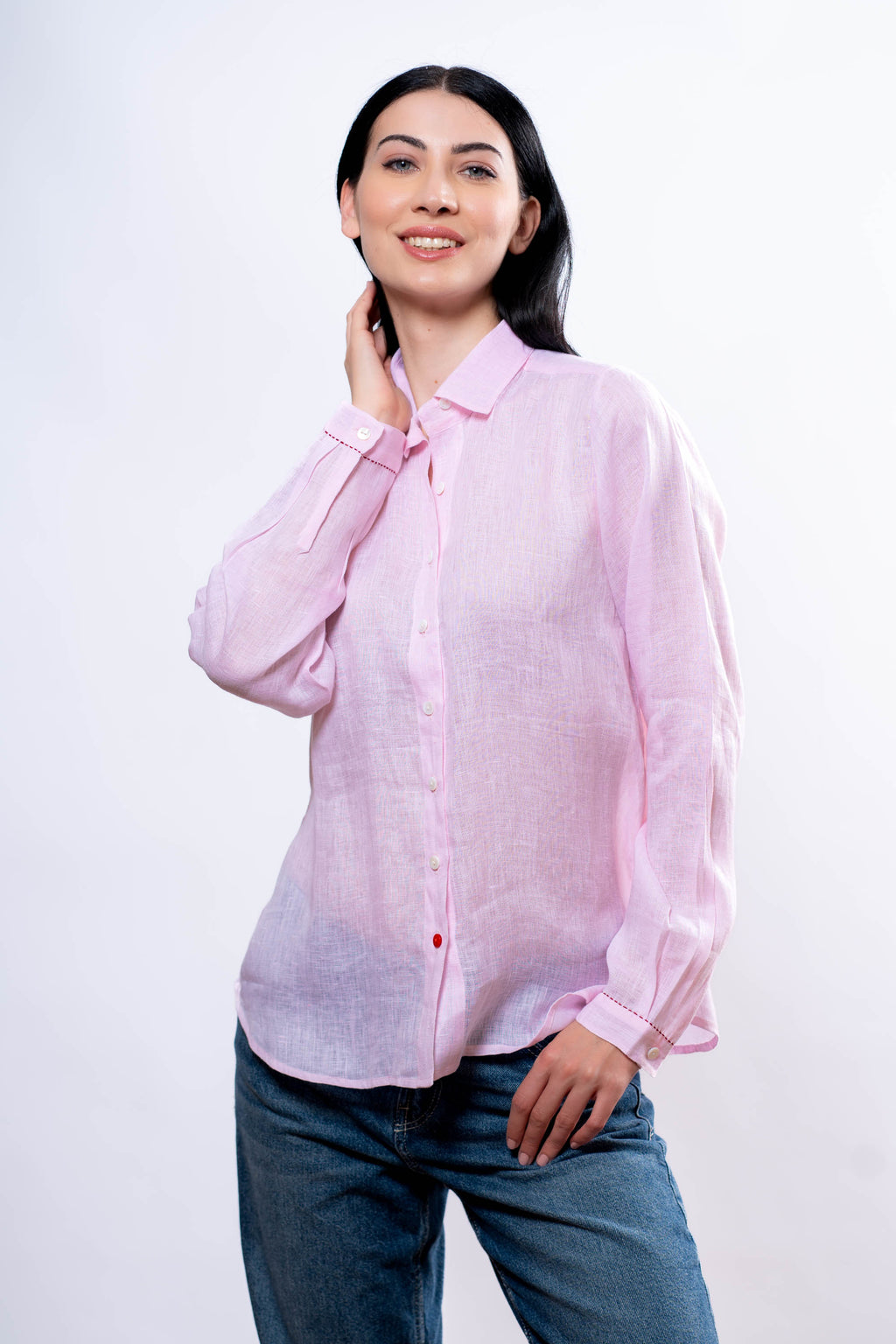Camicia Donna Rosa cuori
