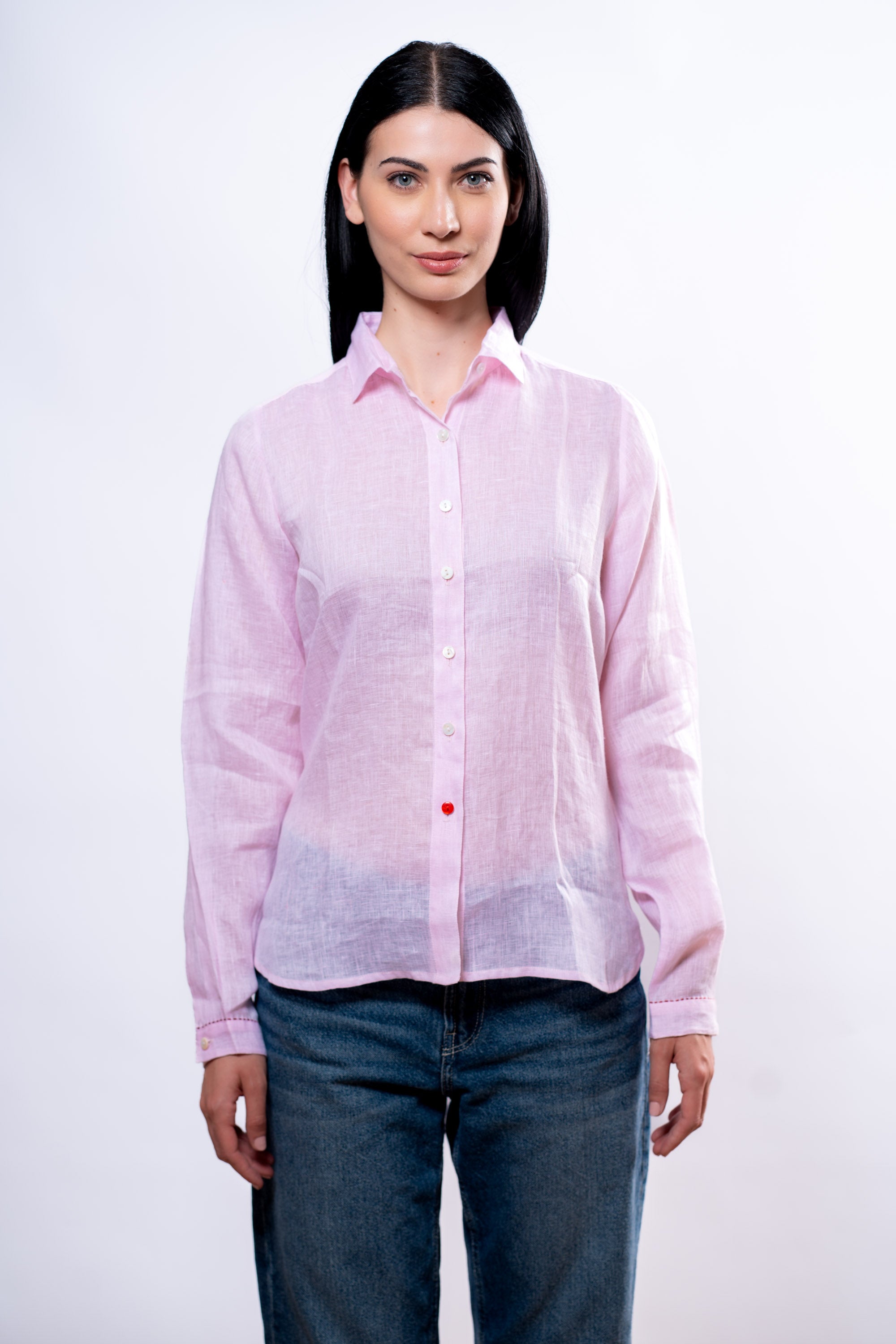 Camicia Donna Rosa bassotto