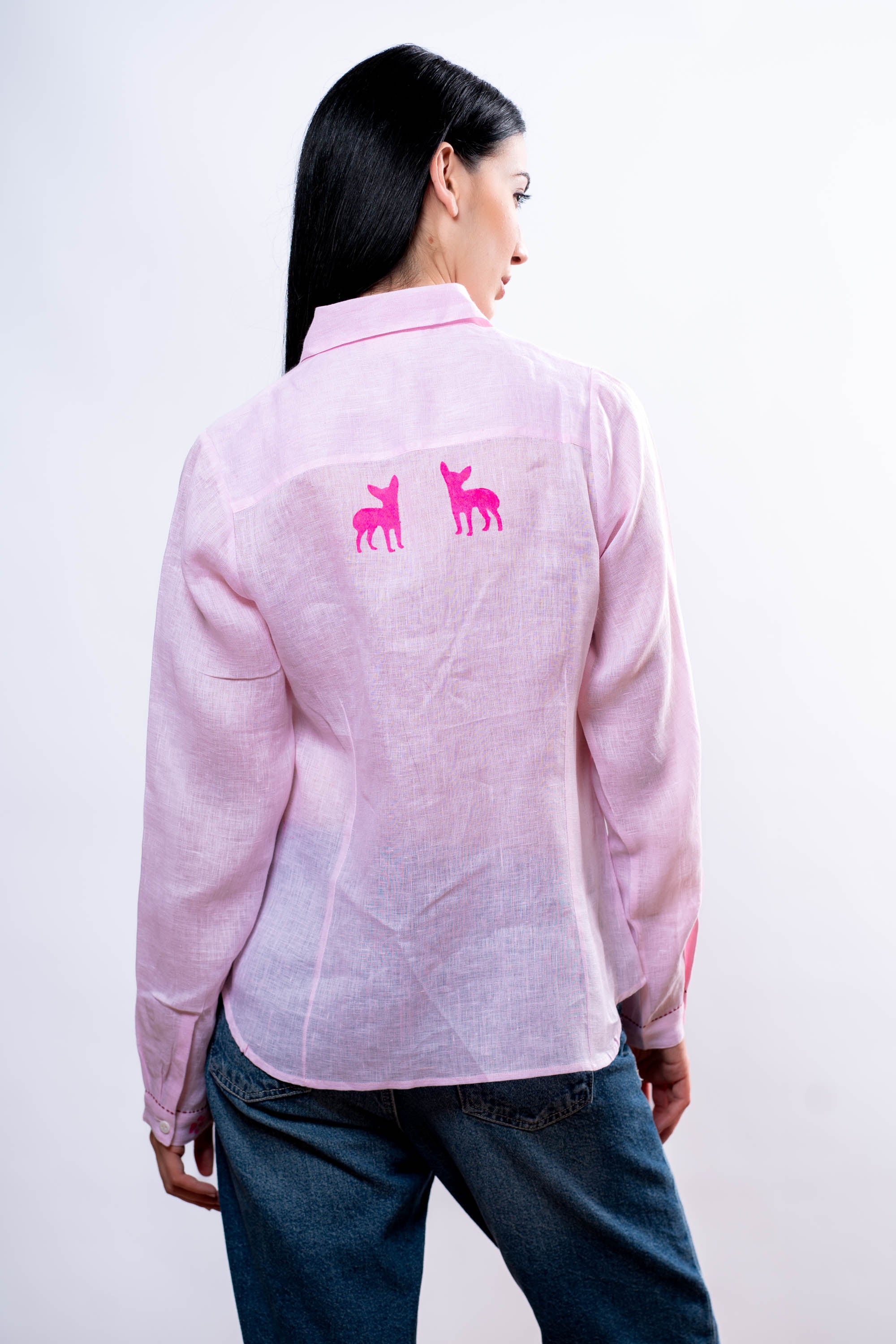 Camicia Donna Rosa chihuahua