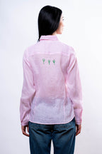 Camicia Donna Rosa quadrifoglio