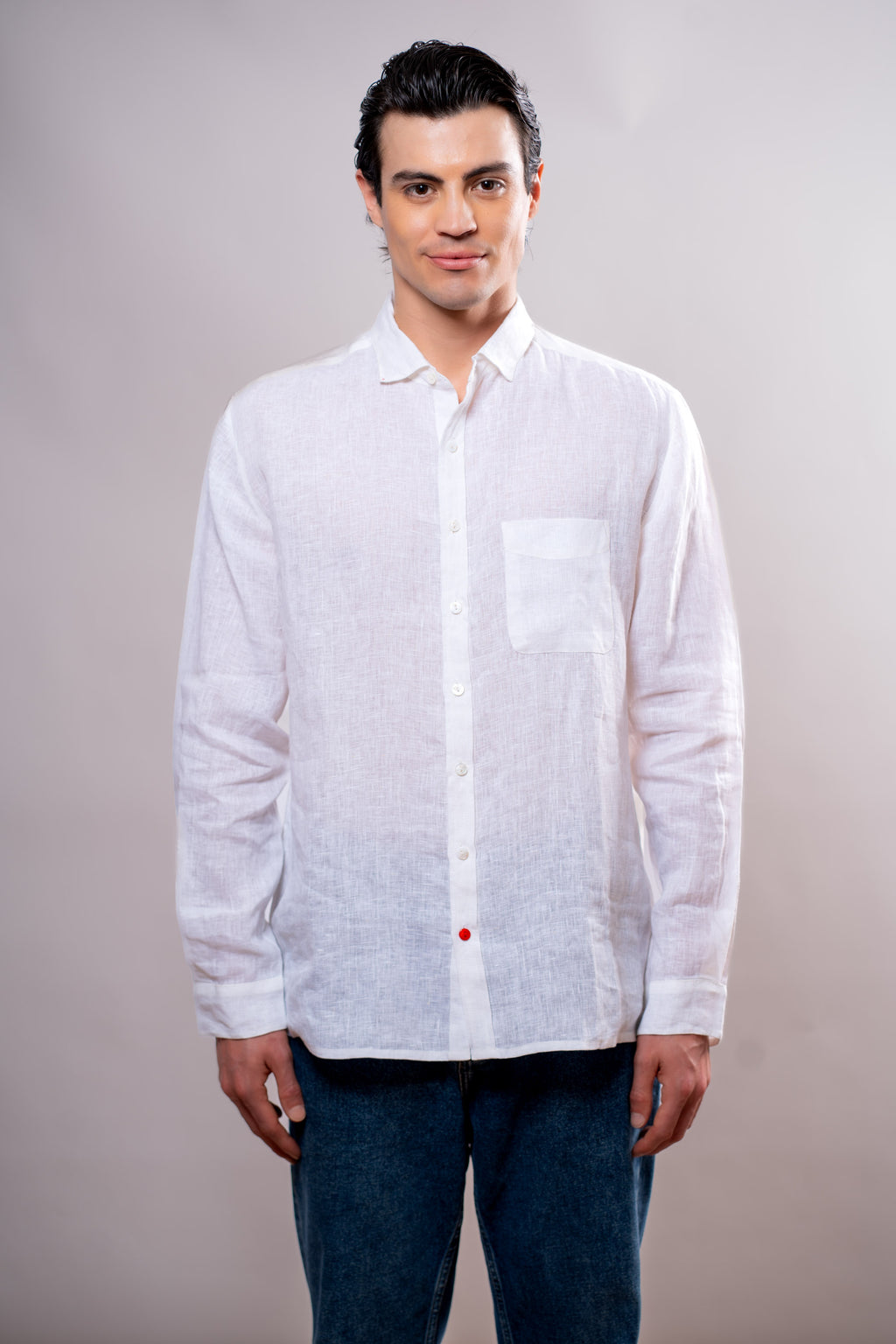 Camicia Uomo Bianca cuori