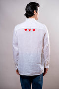 Camicia Uomo Bianca cuori