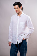 Camicia Uomo Bianca bassotto