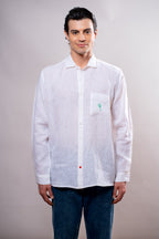 Camicia Uomo Bianca quadrifoglio