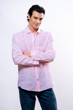 Camicia Uomo Rosa bassotto