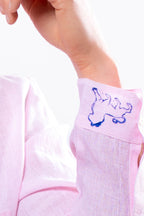 Camicia Uomo Rosa bassotto