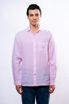 Camicia Uomo Rosa biciclette