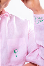 Camicia Uomo Rosa biciclette