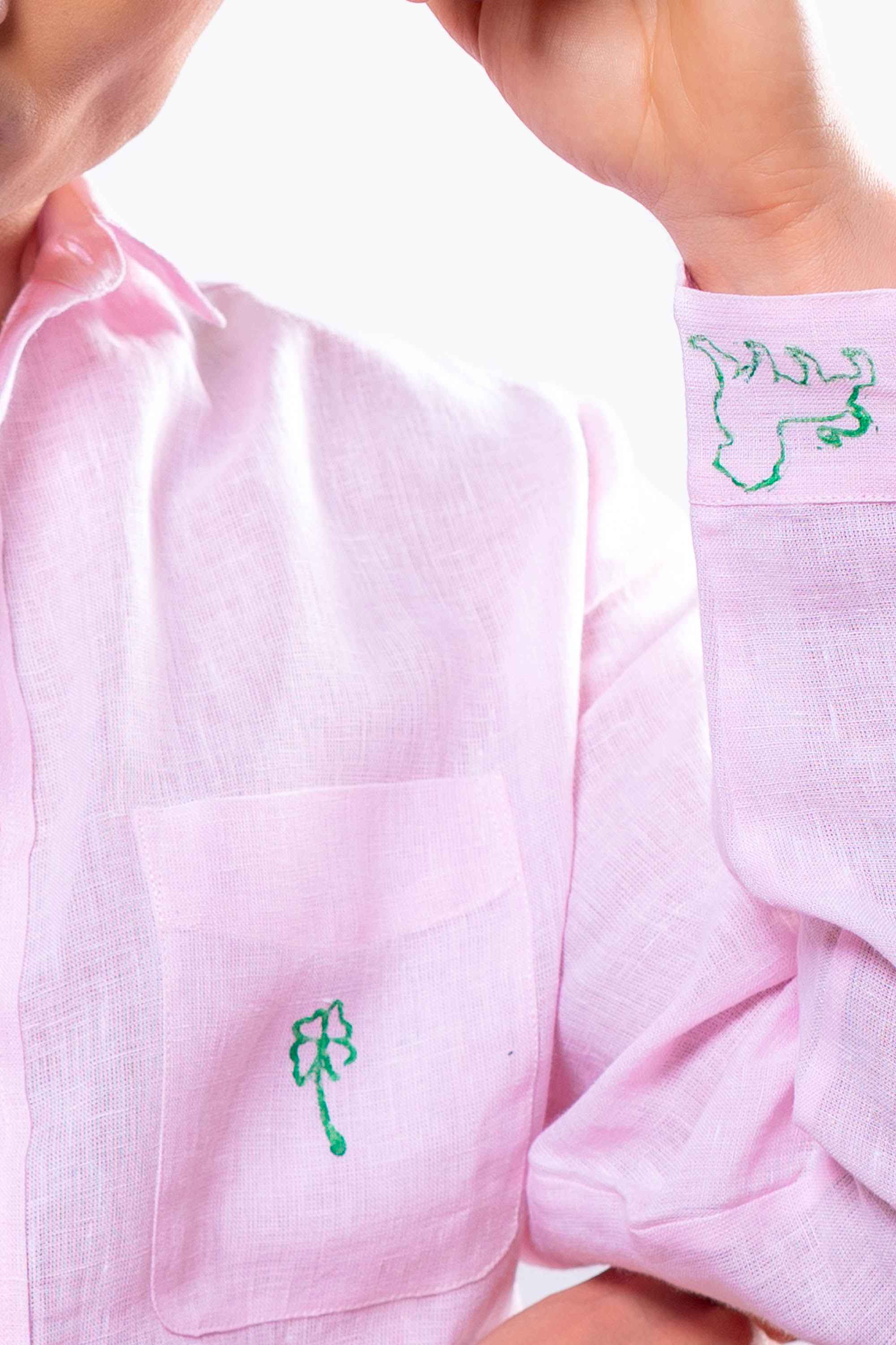 Camicia Uomo Rosa biciclette