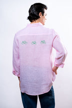 Camicia Uomo Rosa biciclette