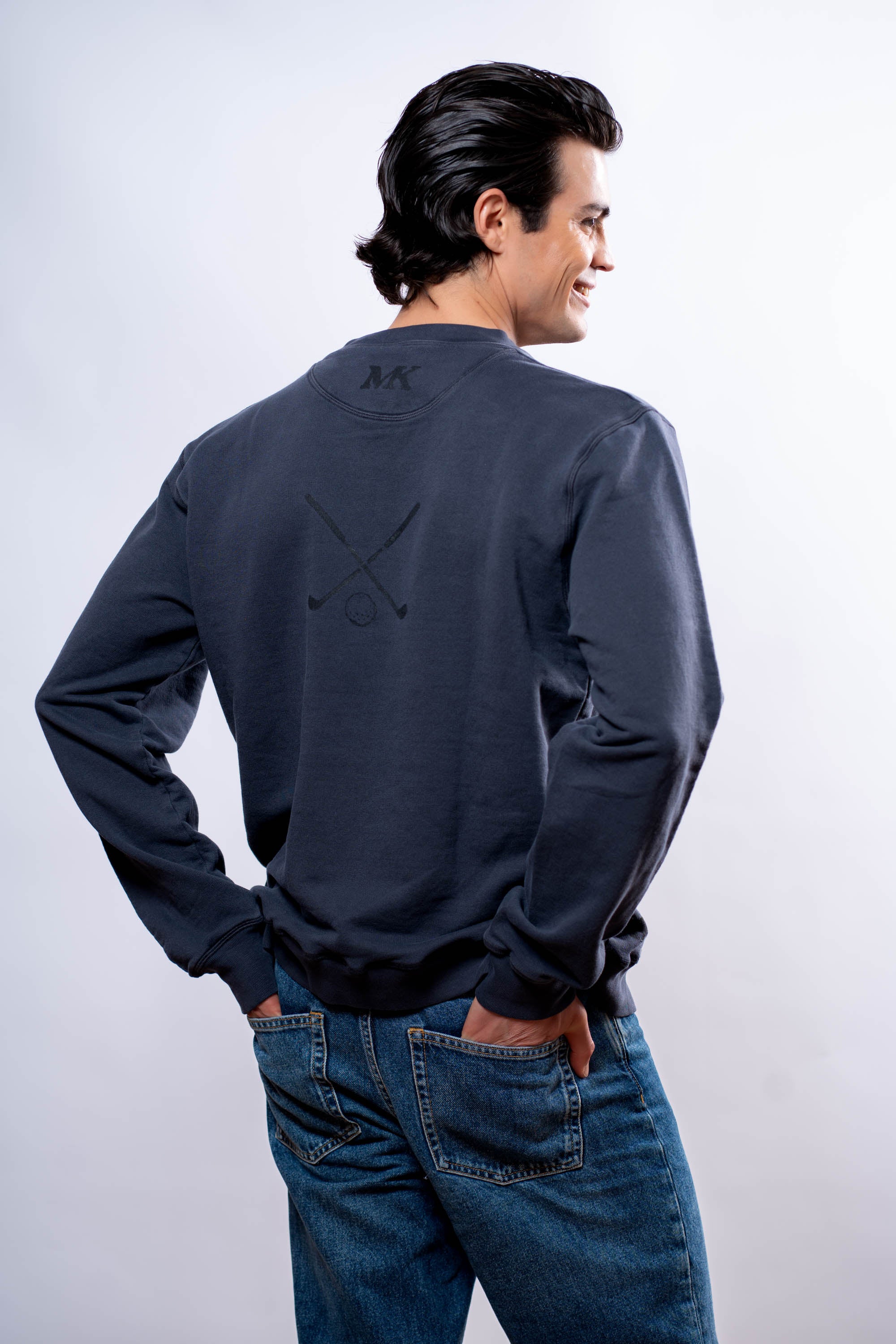 Felpa Uomo Blu ferri golf