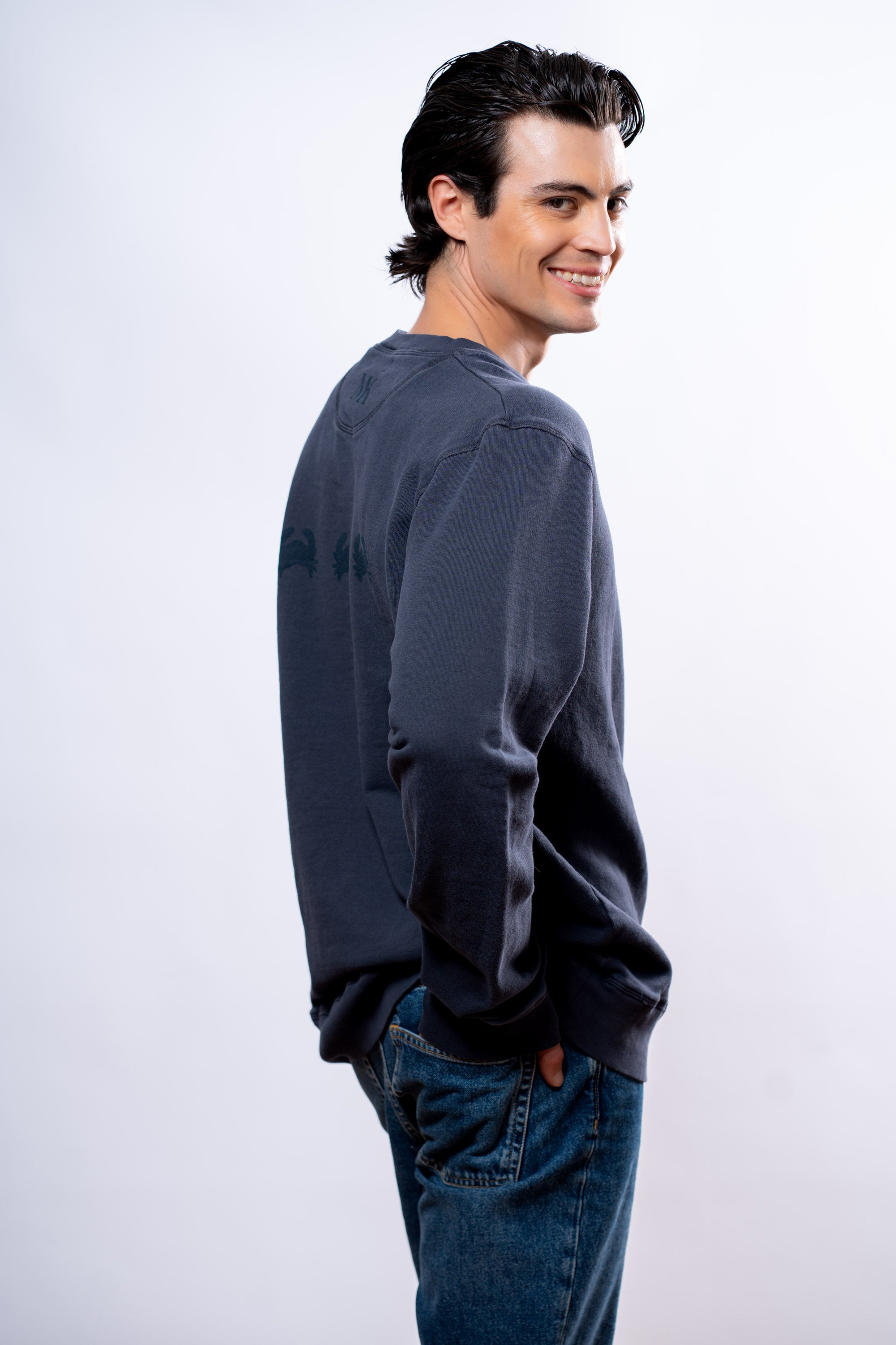Felpa Uomo Blu granchi