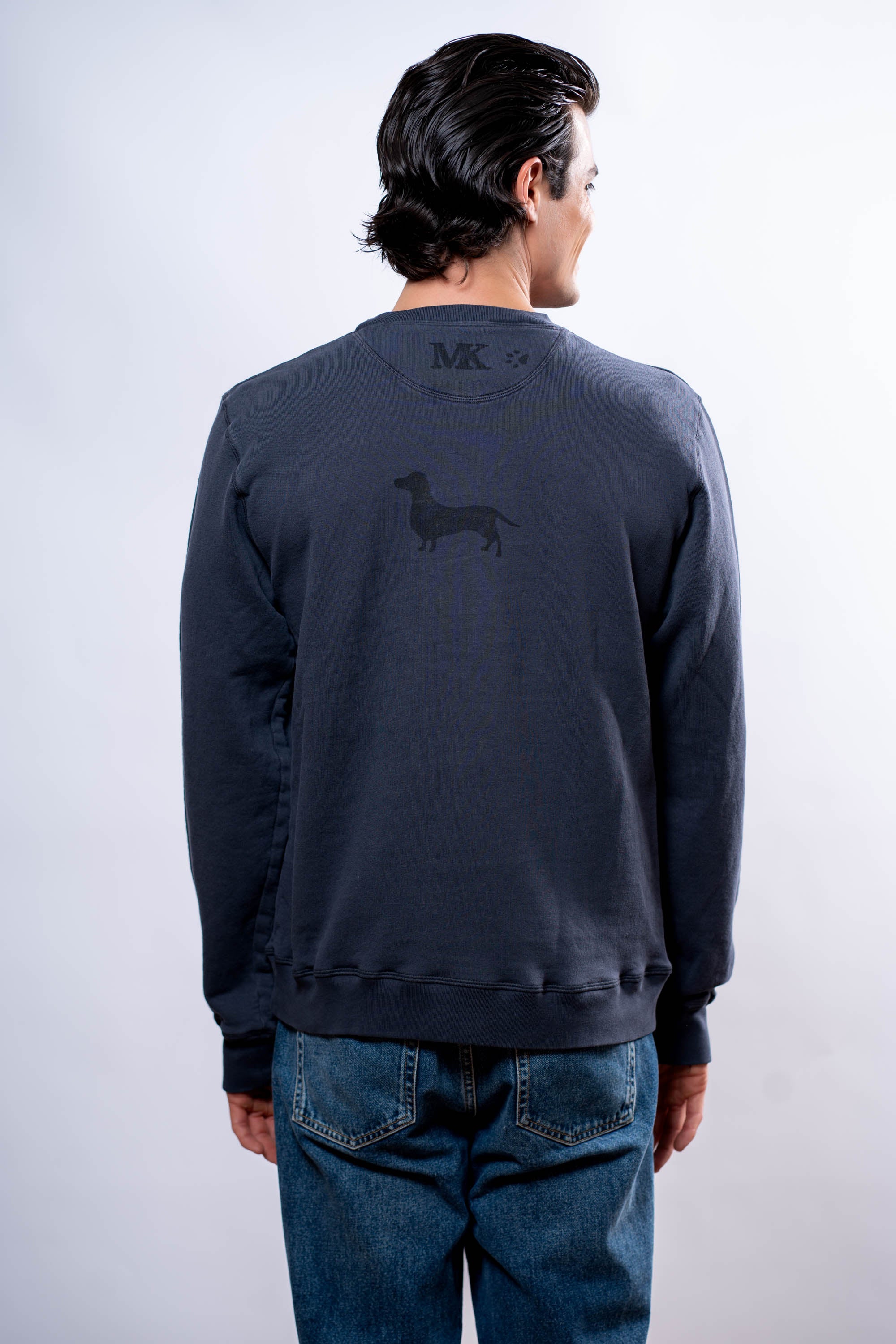 Felpa Uomo Blu bassotto