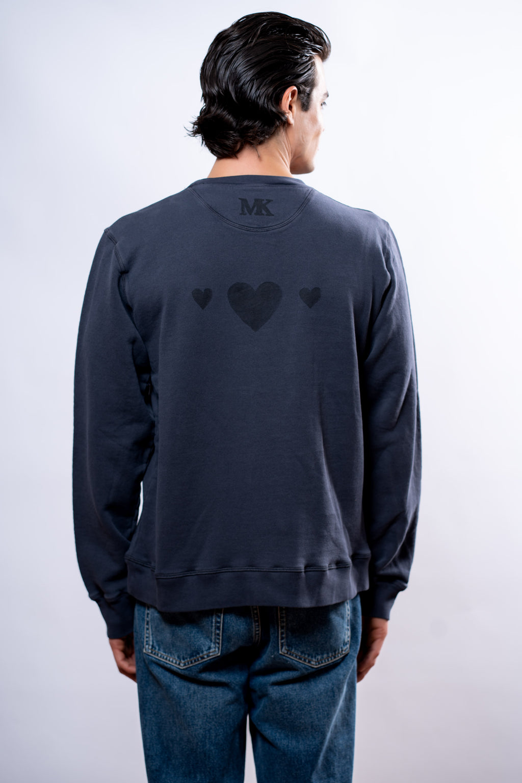 Felpa Uomo Blu cuori