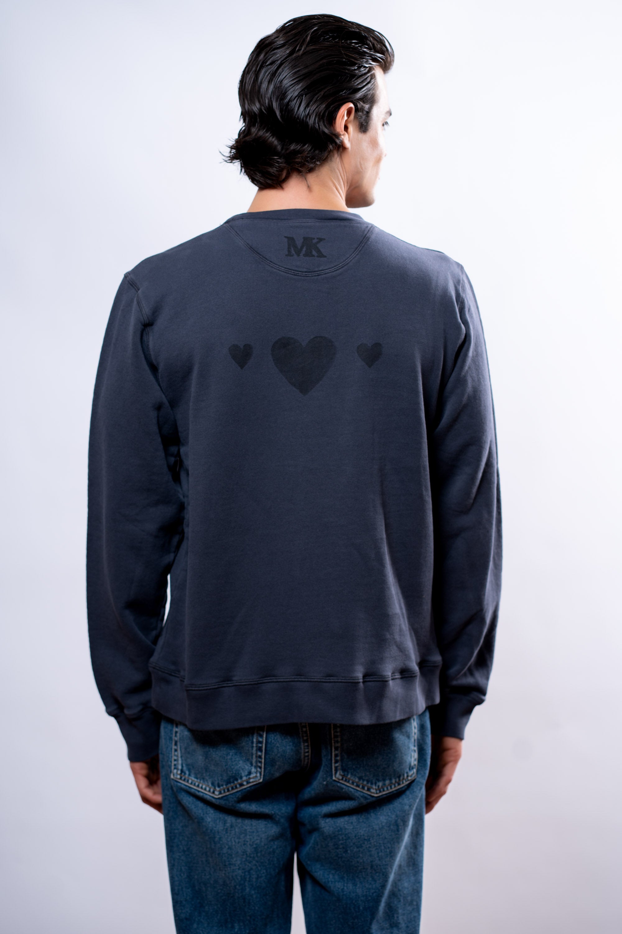 Felpa Uomo Blu cuori