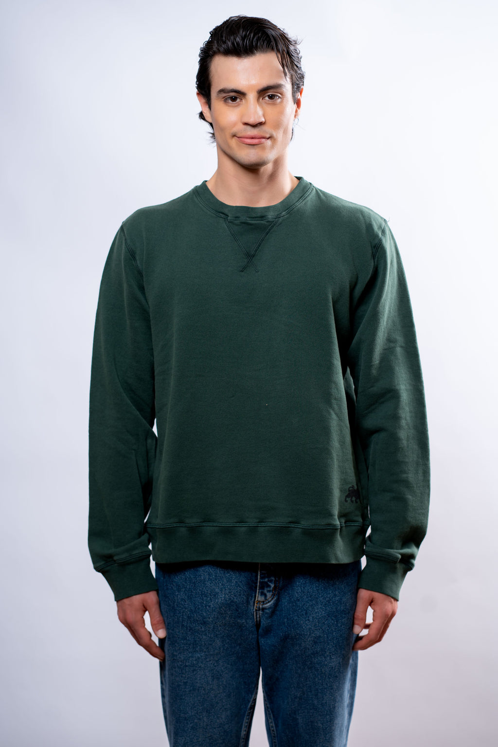Felpa Uomo Verde granchi