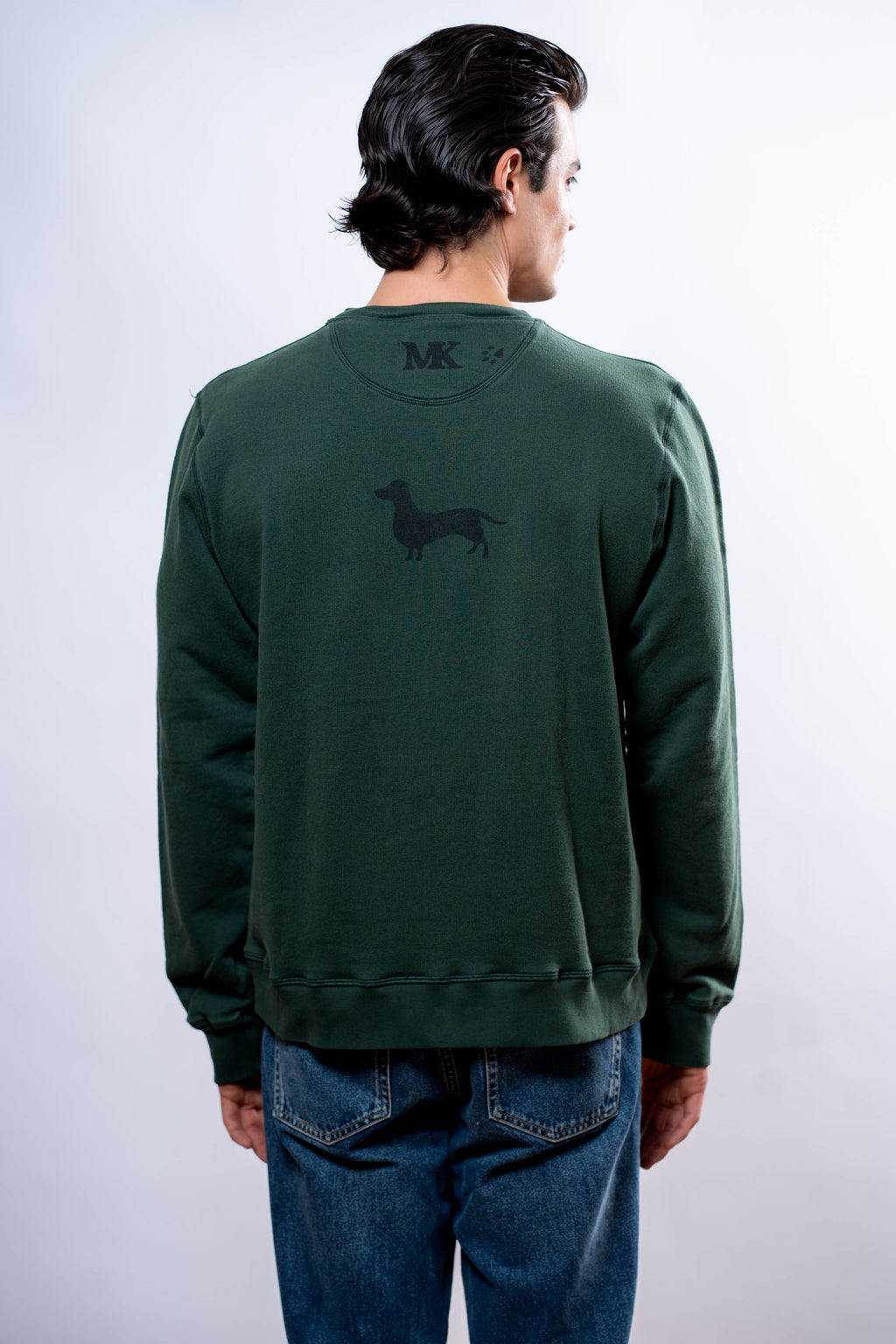 Felpa Uomo Verde bassotto