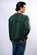 Felpa Uomo Verde bassotto