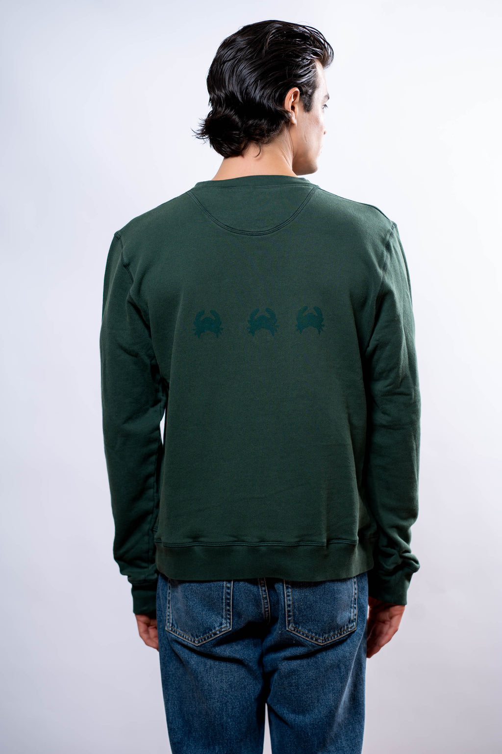 Felpa Uomo Verde granchi