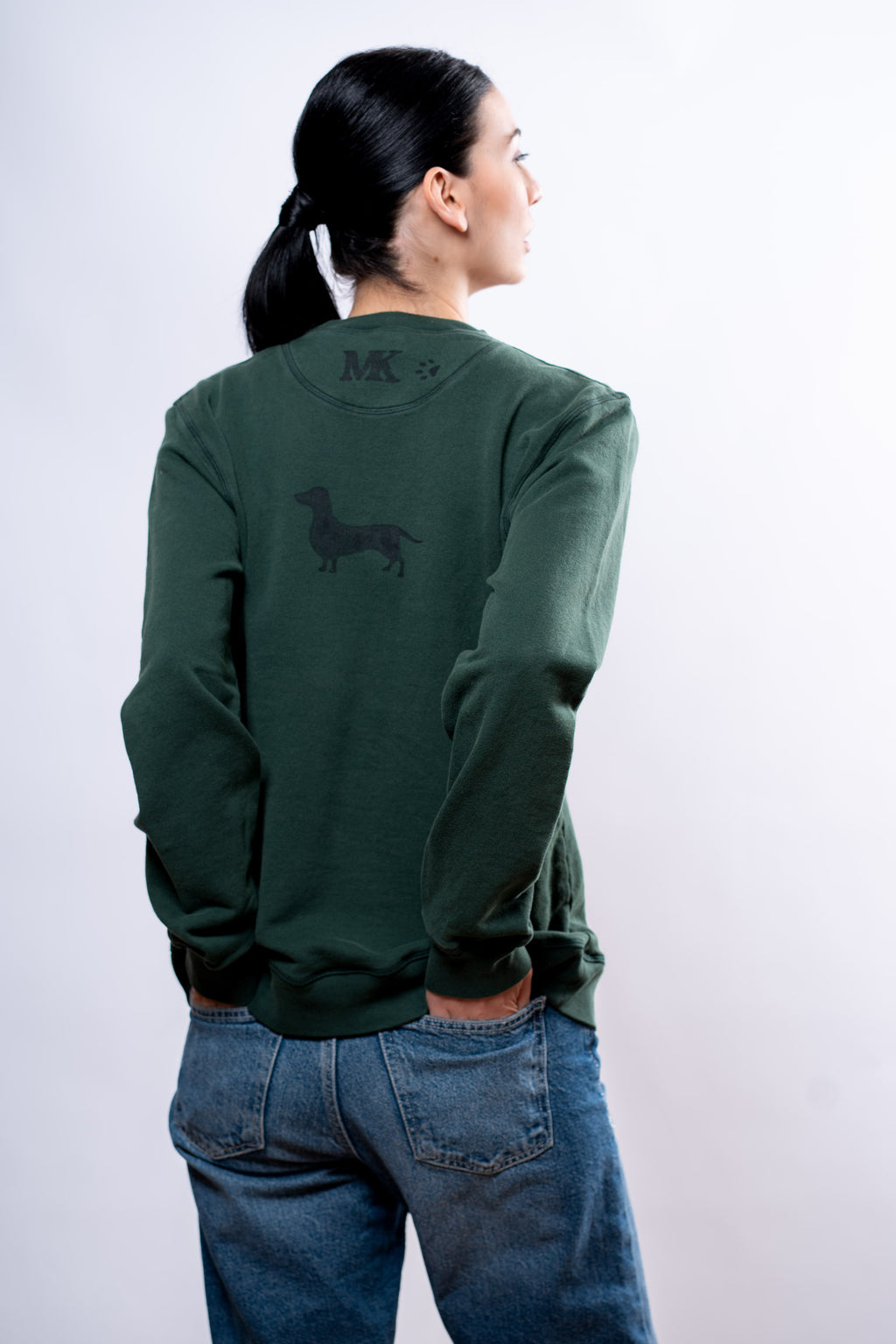 Felpa Donna Verde bassotto