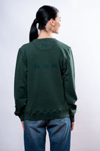 Felpa Donna Verde granchi