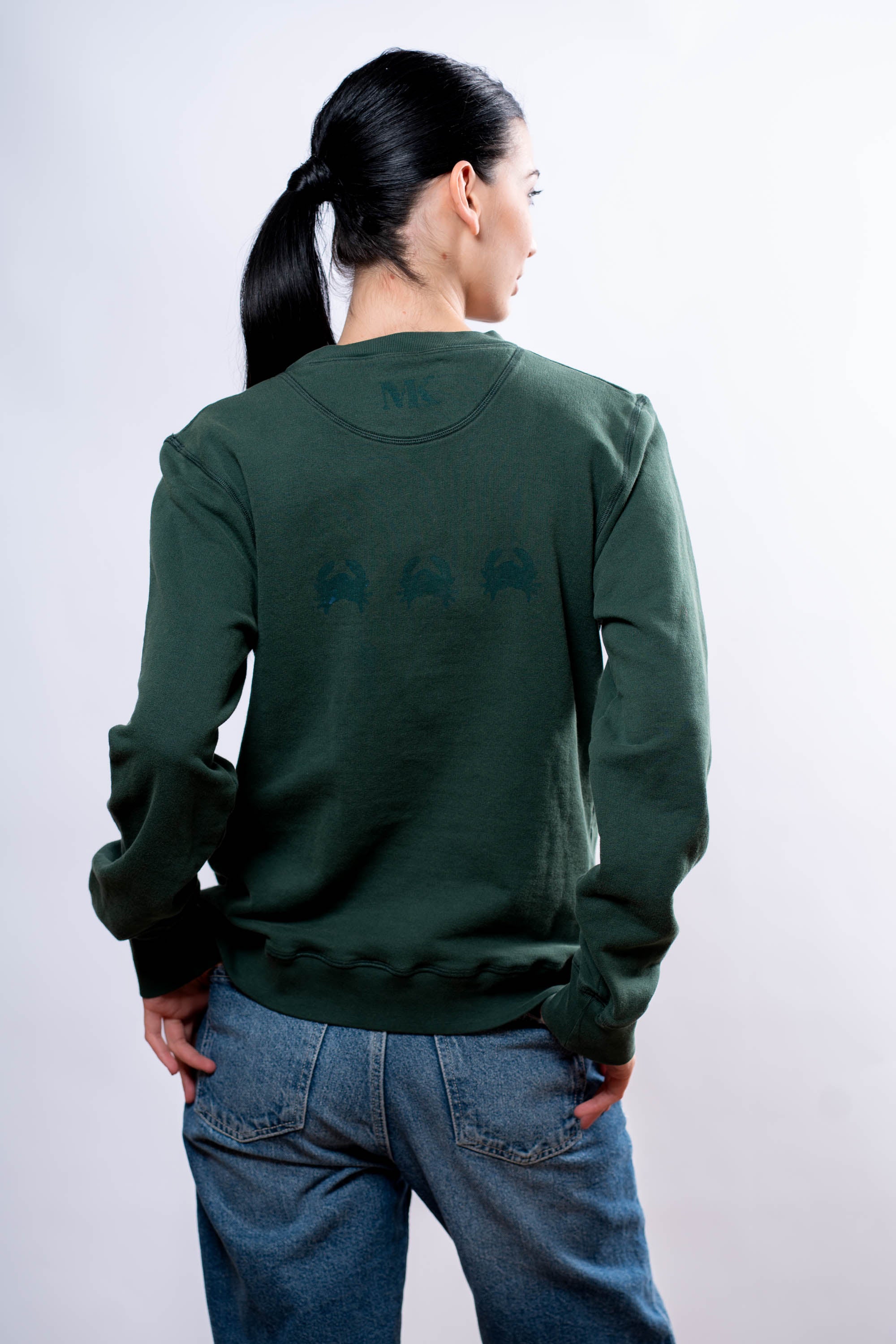 Felpa Donna Verde granchi