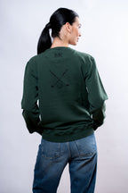 Felpa Donna Verde ferri golf