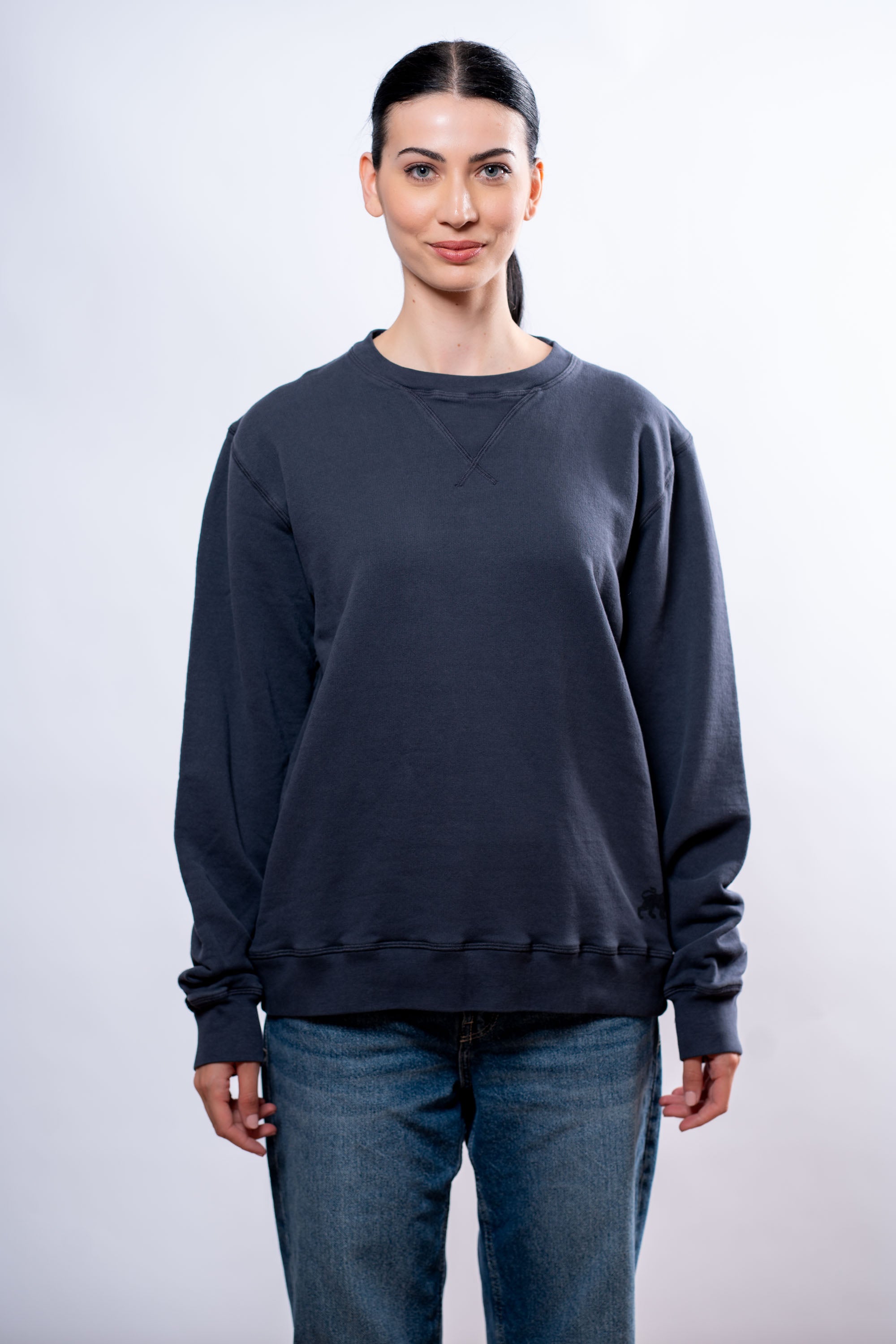 Felpa Donna Blu cuori