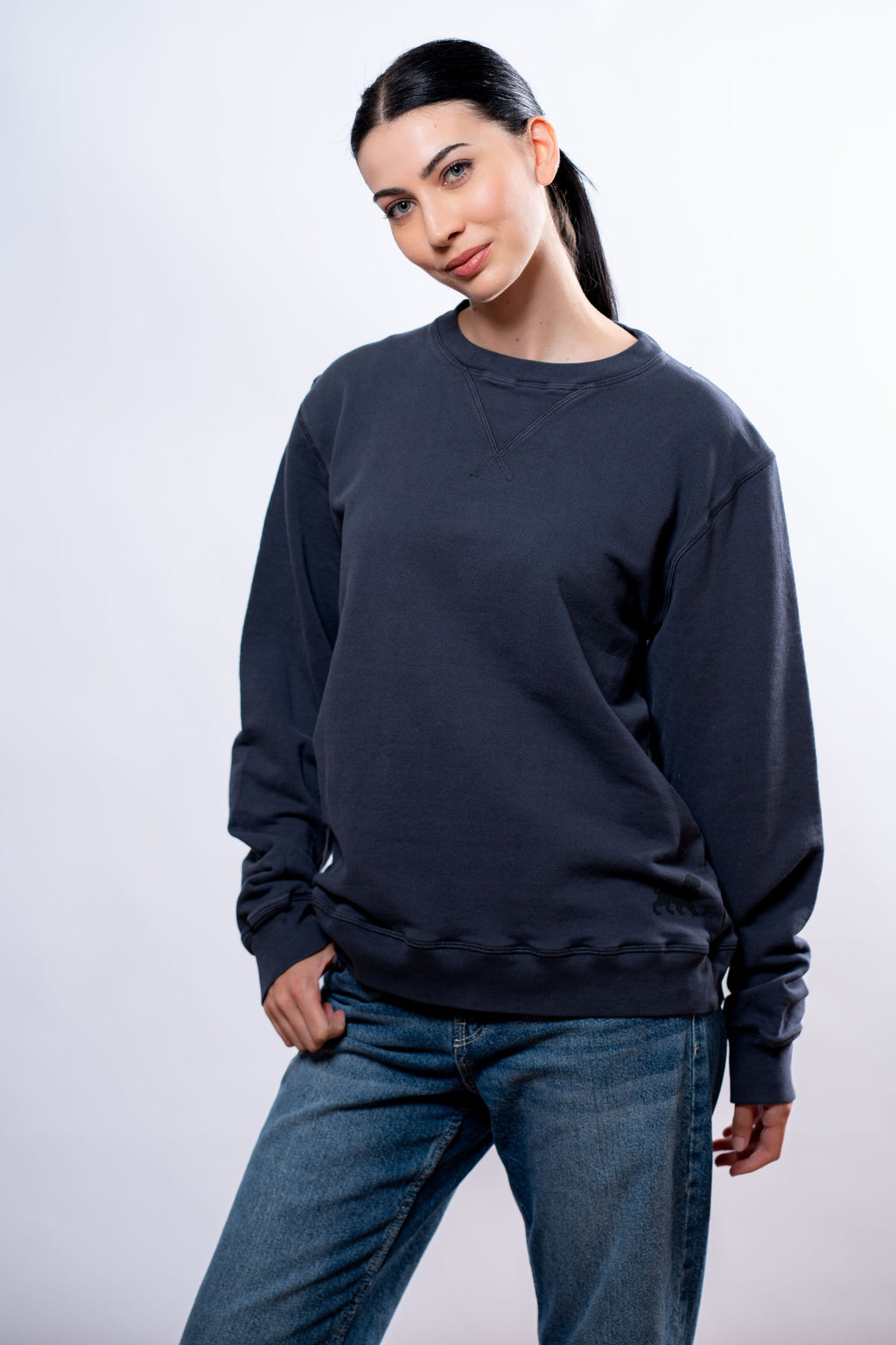 Felpa Donna Blu cuori